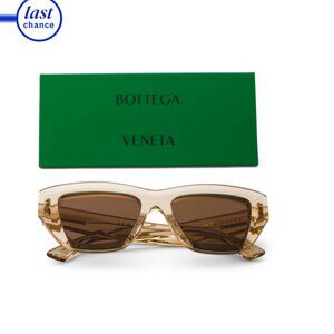 BOTTEGA VENETA Beige 52mm Square Sunglasses